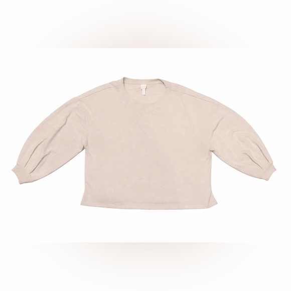 H&M Tops - H&M Beige Long Sleeve Top Size Large